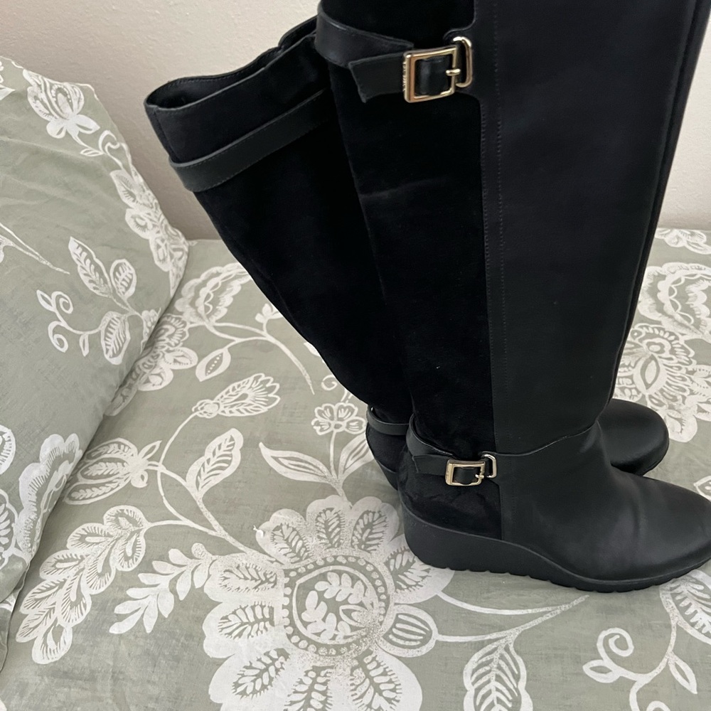 Giani Bernini Boots leather and suade wedges